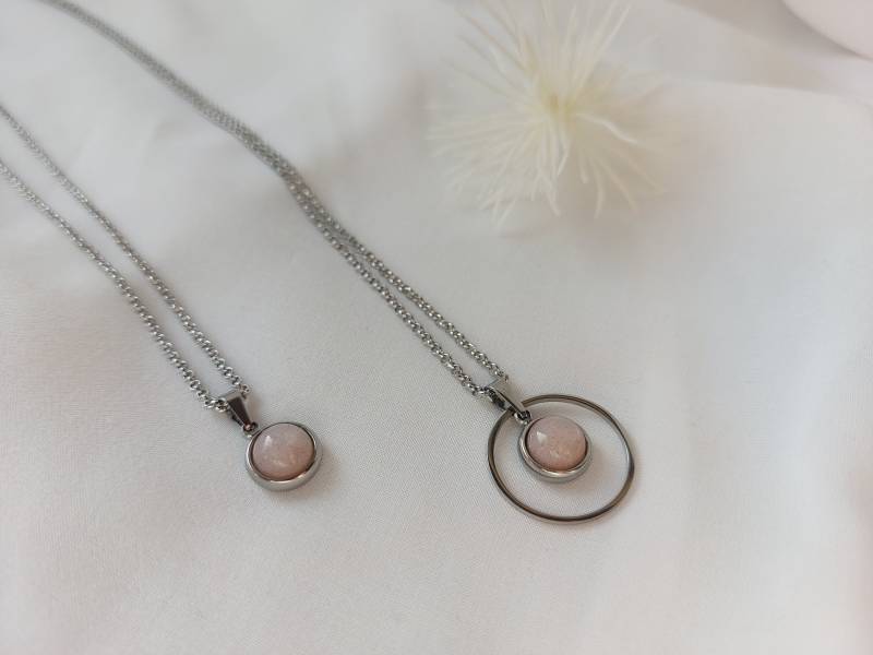 Sun Halskette Mit Sonnenstein-Anhänger // Sonnenstein Altrosa Oder Ohne Loop Aus Edelstahl/Design Unikat Schmuck Sun Halskette Mit Sonnenstein-Anhänger // Sonnenstein Altrosa Oder Ohne Loop Aus Edelstahl/Design Unikat Schmuck von nouimanufaktur