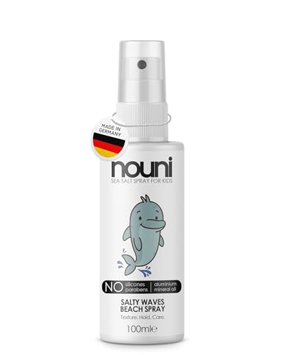 nouni Sea Salt Spray für Kinder – Styling Spray für natürliche Beach Waves – mit Meersalz & Glycerin – parfümfrei, vegan, ohne Silikone – Leave-in Haarspray für empfindliches Kinderhaar – 100 ml nouni Sea Salt Spray für Kinder – Styling Spray für natürliche Beach Waves – mit Meersalz & Glycerin – parfümfrei, vegan, ohne Silikone – Leave-in Haarspray für empfindliches Kinderhaar – 100 ml von nouni