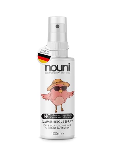 nouni Summer Rescue Spray für Kinder – nach Sonne, Salz & Chlor - Leave-in Conditioner mit Panthenol, Keratin & Seidenprotein – feuchtigkeitsspendend, silikonfrei, vegan, sommerlicher Duft – 100 ml nouni Summer Rescue Spray für Kinder – nach Sonne, Salz & Chlor - Leave-in Conditioner mit Panthenol, Keratin & Seidenprotein – feuchtigkeitsspendend, silikonfrei, vegan, sommerlicher Duft – 100 ml von nouni