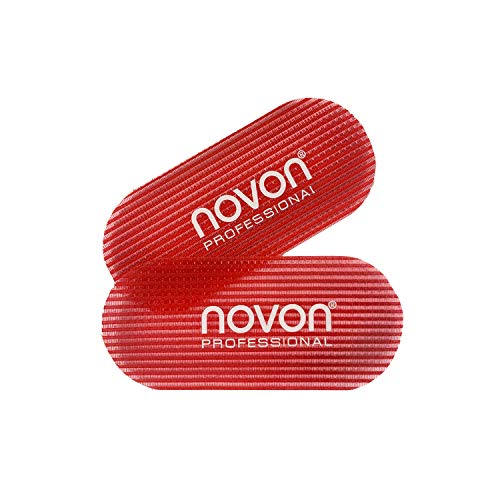 6 x 2er Pack Red Hair Grippers - Pad Stickers Trimming Hair Styling Men Barber. Haar Halter Zubehör von novon