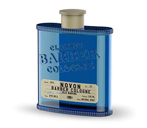 Novon Classic Barber Cologne - Blue - Old Marine - 185ml - Aftershave Rasierwasser nach der Rasur von novon