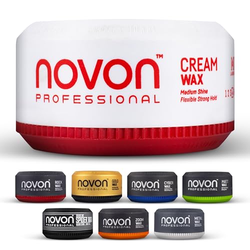 Novon Professional Cream Wax | Haarwax | 150 ml Haarpomade | cremige Formel | frischer Duft | sanft & ergiebig | kein Verkleben | leicht auswaschbar | geeignet für Kinder, Jugendliche und Erwachsene von novon