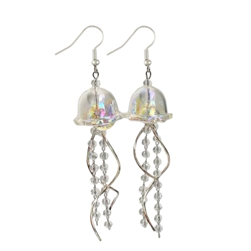 nuanzhiyuan Elegante Quallen-Ohrhänger mit künstlerischen Quallen und zartem Charme für Geschenke oder Sammlungen nuanzhiyuan Elegante Quallen-Ohrhänger mit künstlerischen Quallen und zartem Charme für Geschenke oder Sammlungen von nuanzhiyuan