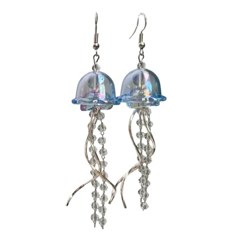 nuanzhiyuan Elegante Quallen-Ohrhänger mit künstlerischen Quallen und zartem Charme für Geschenke oder Sammlungen nuanzhiyuan Elegante Quallen-Ohrhänger mit künstlerischen Quallen und zartem Charme für Geschenke oder Sammlungen von nuanzhiyuan