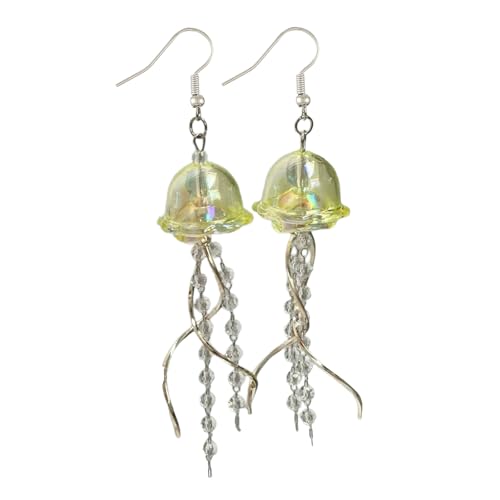 nuanzhiyuan Elegante Quallen-Ohrhänger mit künstlerischen Quallen und zartem Charme für Geschenke oder Sammlungen nuanzhiyuan Elegante Quallen-Ohrhänger mit künstlerischen Quallen und zartem Charme für Geschenke oder Sammlungen von nuanzhiyuan