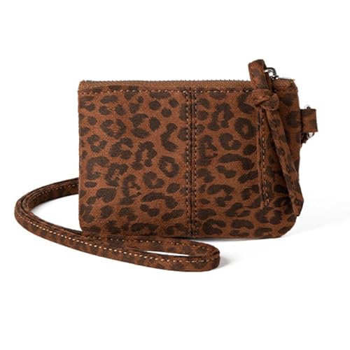 nuanzhiyuan Halskette mit Leopardenmuster, Ausweishalter für Damen, PU-Leder, Geldbörse mit weichem Umhängeband und kompakten Designs nuanzhiyuan Halskette mit Leopardenmuster, Ausweishalter für Damen, PU-Leder, Geldbörse mit weichem Umhängeband und kompakten Designs von nuanzhiyuan