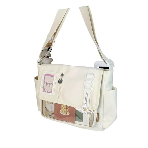 nuanzhiyuan Japanese Styles Nylon Crossbody Bag for Anime Enthusiasten and Students Large Capacity Shoulder Bags for Everyday Use von nuanzhiyuan