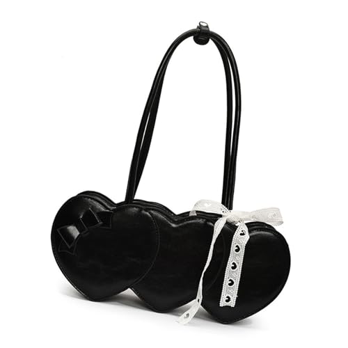 nuanzhiyuan Korean StyleS Heart Shoulder Bag Fashion Damen Handtasche PU Leder Achseltasche Achsel Geldbörse für verschiedene Anlässe nuanzhiyuan Korean StyleS Heart Shoulder Bag Fashion Damen Handtasche PU Leder Achseltasche Achsel Geldbörse für verschiedene Anlässe von nuanzhiyuan
