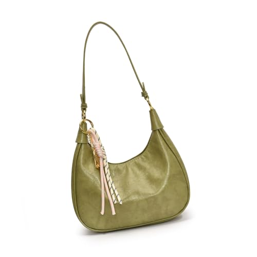nuanzhiyuan Retro Umhängetasche für Damen Elegante Handtasche PU Leder Unterarm Geldbörse mit Seil Geflecht Anhänger für Arbeit Party oder Date nuanzhiyuan Retro Umhängetasche für Damen Elegante Handtasche PU Leder Unterarm Geldbörse mit Seil Geflecht Anhänger für Arbeit Party oder Date von nuanzhiyuan