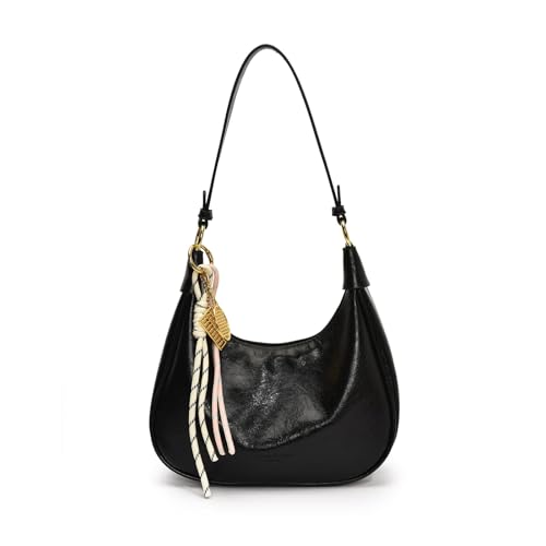 nuanzhiyuan Retro Umhängetasche für Damen Elegante Handtasche PU Leder Unterarm Geldbörse mit Seil Geflecht Anhänger für Arbeit Party oder Date nuanzhiyuan Retro Umhängetasche für Damen Elegante Handtasche PU Leder Unterarm Geldbörse mit Seil Geflecht Anhänger für Arbeit Party oder Date von nuanzhiyuan