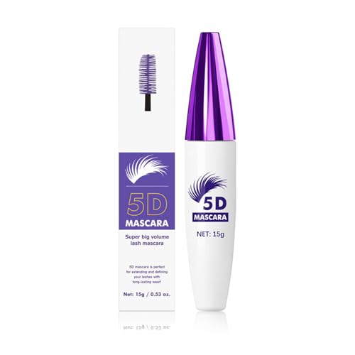 nuanzhiyuan Wasserdichte 5D-Seidenfaser-Mascara zum Verlängern und Locken, natürliche Wimperntusche für Cosplay-Partys nuanzhiyuan Wasserdichte 5D-Seidenfaser-Mascara zum Verlängern und Locken, natürliche Wimperntusche für Cosplay-Partys von nuanzhiyuan