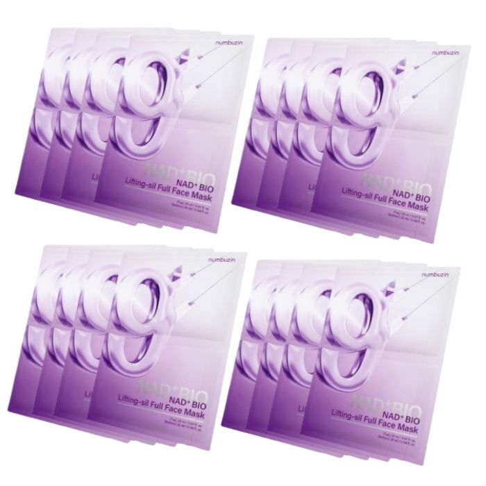 numbuzin - No.9 NAD Bio Lifting-sil Full Cover Facial Mask - (20ml+28ml)*4ea (4ea) Set von numbuzin