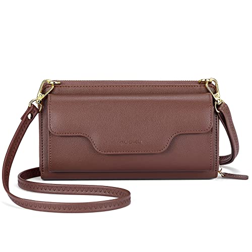 nuoku Crossbody Taschen für Frauen, Handgelenk Brieftaschen für Frauen, Clutch Geldbörsen für Frauen, Rfid Wallet Frauen von nuoku