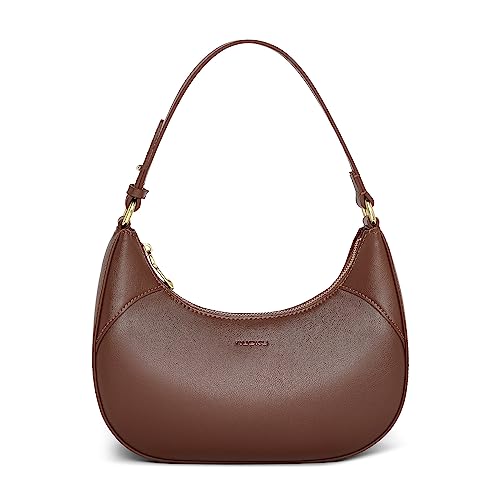 nuoku Hobo Geldbörsen für Frauen, Umhängetasche für Frauen, Baggu Halbmondtasche, Designer-Handtaschen für Frauen, Kaffee von nuoku