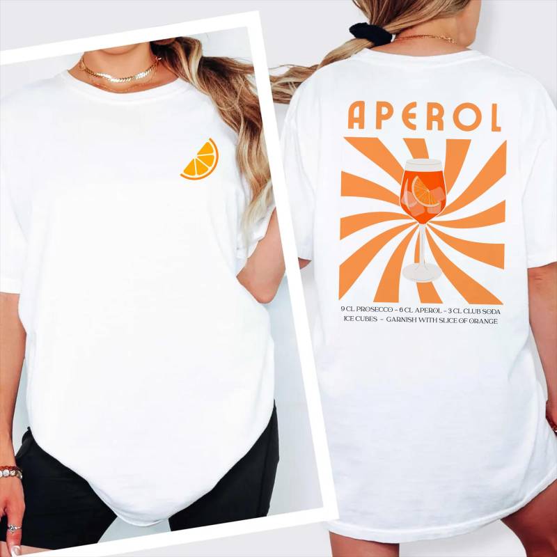 Retro Aperol Shirt Spritz Sommer 2025 Vintage Beste Freundin Geschenk Geschenkidee Jga Idee von nurasart