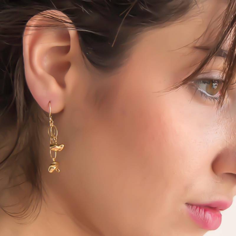 Gold Filled Baumeln Ohrringe, Perlen Kaskade, Brautjungfer Schmuck von nuritdesignjewelry