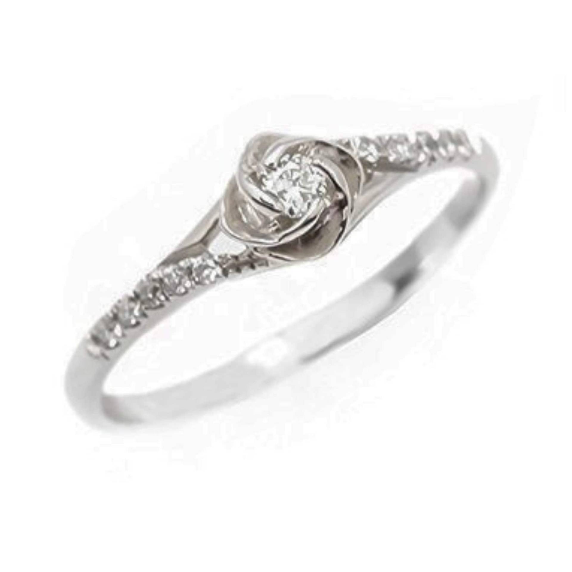 Rosen Blume Diamant Verlobungsring, Einzigartige 14K Gold Brautring von nuritdesignjewelry