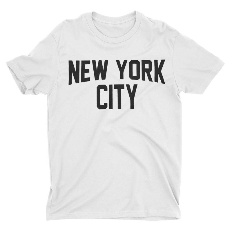 Nyc Factory New York City Jugend T-Shirt Siebdruck Weißes Lennon von nycfactory