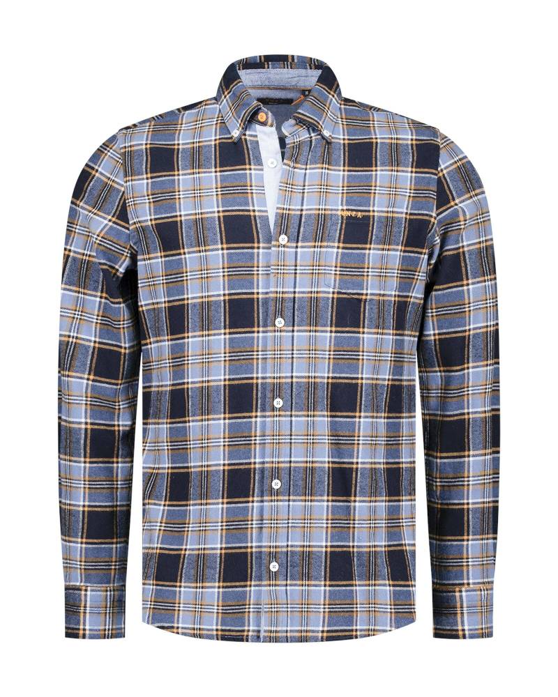 nza new zealand auckland - Blusen / Hemden Männlich blue multi colour - Gr. - L von nza new zealand auckland