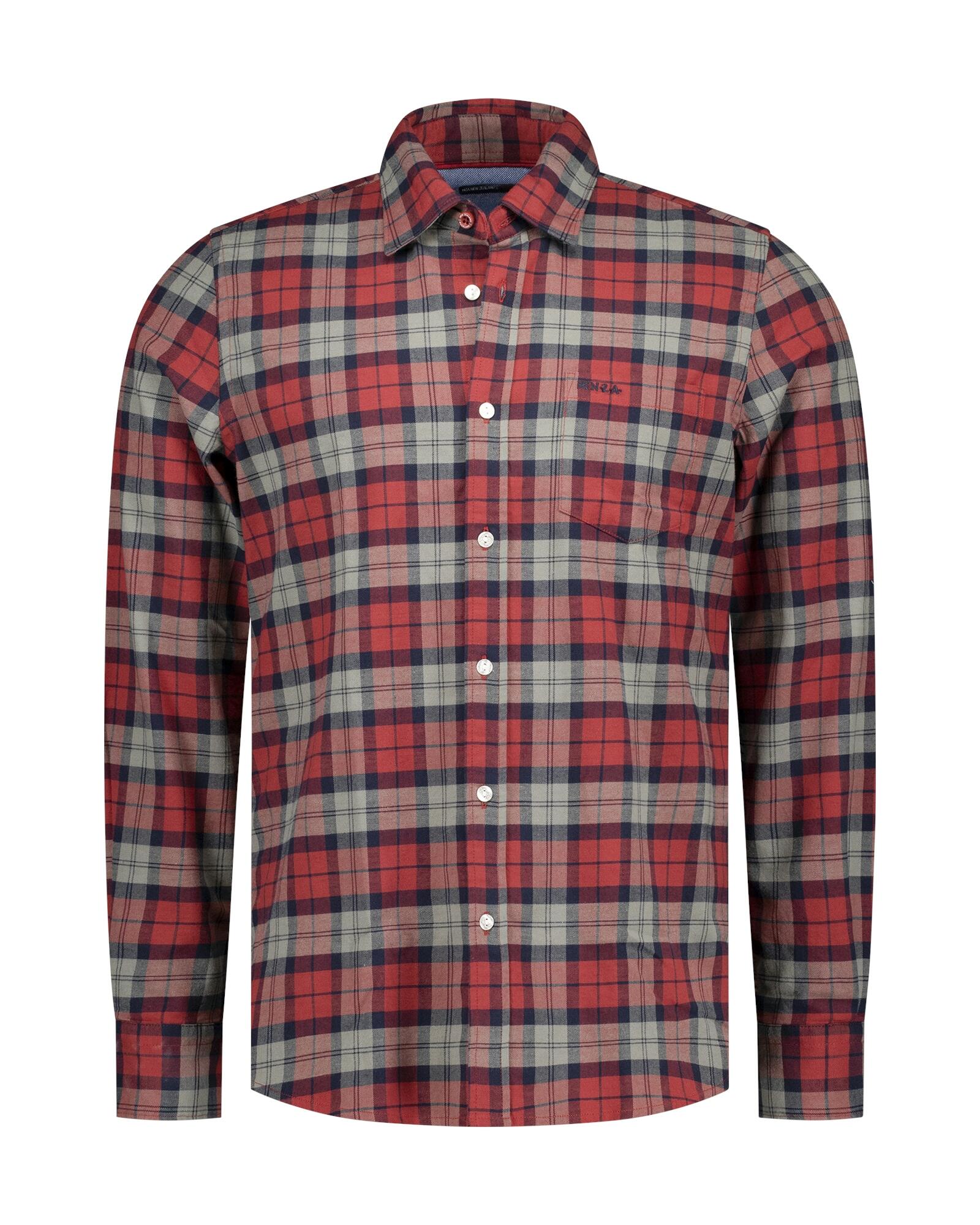 nza new zealand auckland - Blusen / Hemden Männlich cherry red - Gr. - XXL von nza new zealand auckland