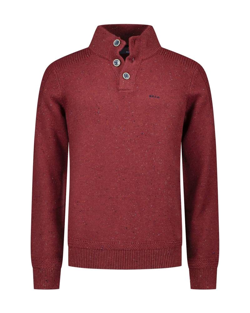 nza new zealand auckland - Pullover Männlich cherry red melange - Gr. - XXL von nza new zealand auckland