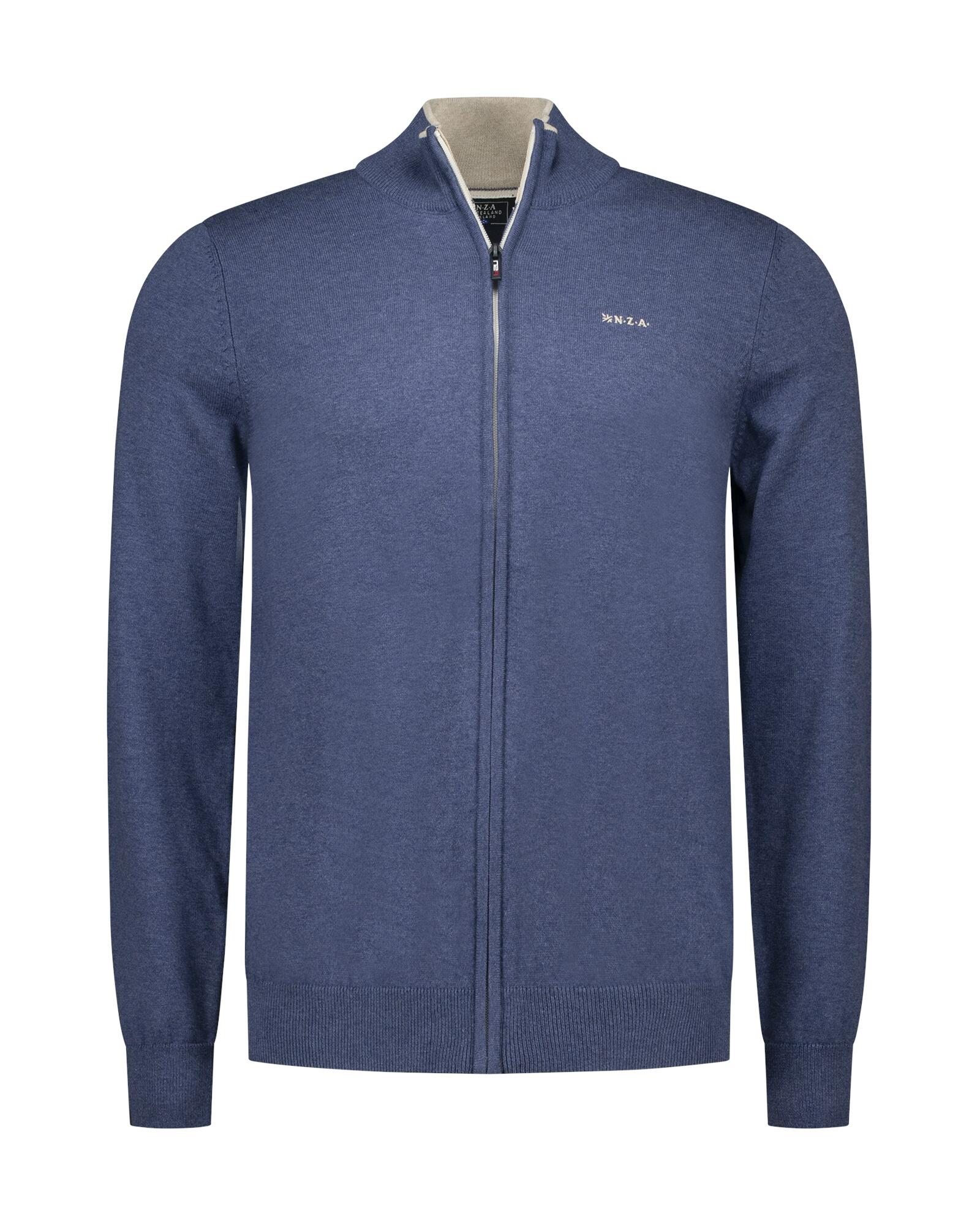 nza new zealand auckland - Pullover Männlich city navy melange - Gr. - L von nza new zealand auckland