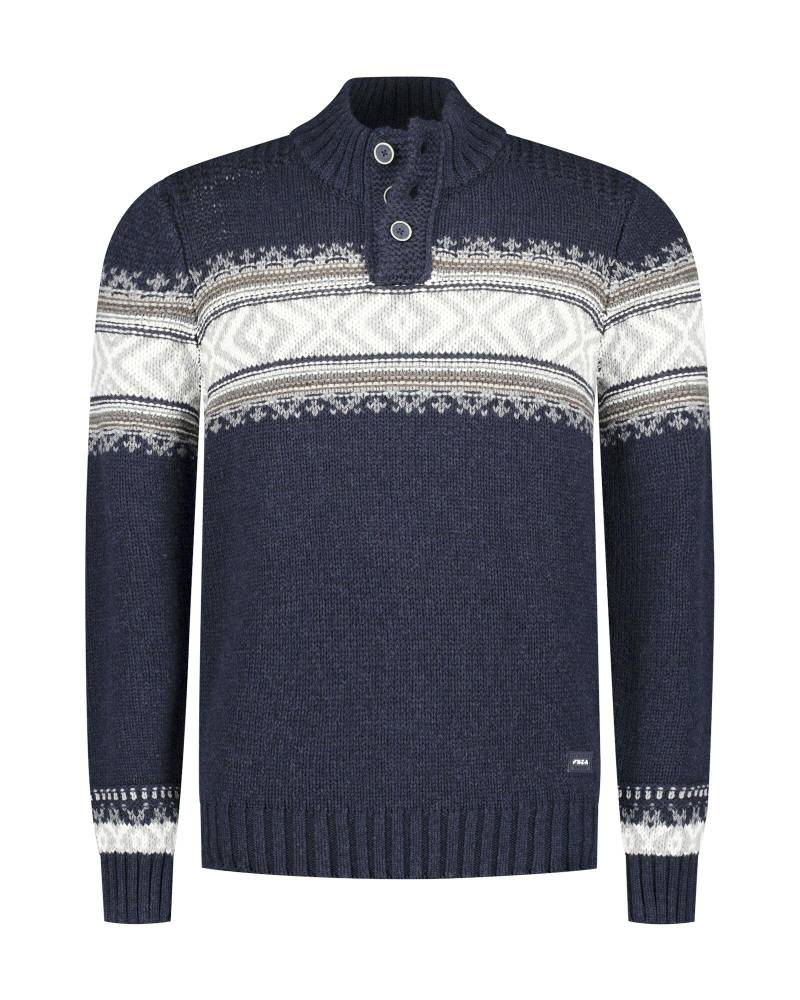 nza new zealand auckland - Pullover Männlich classic navy melange - Gr. - S von nza new zealand auckland