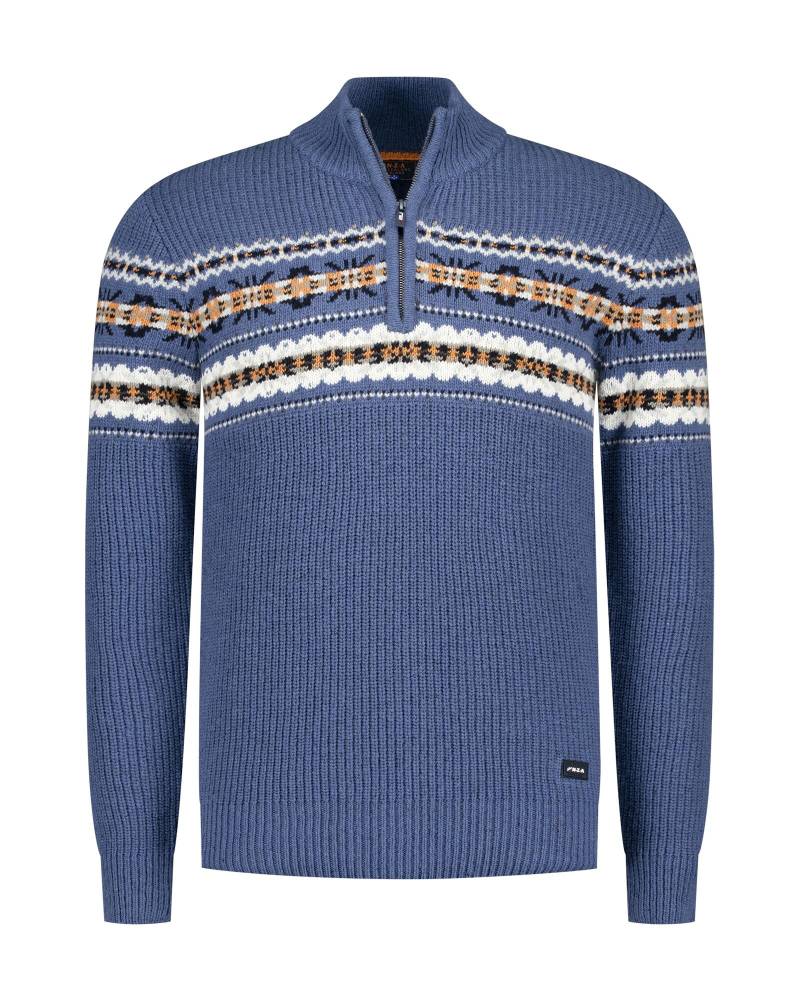 nza new zealand auckland - Pullover Männlich river blue melange - Gr. - M von nza new zealand auckland