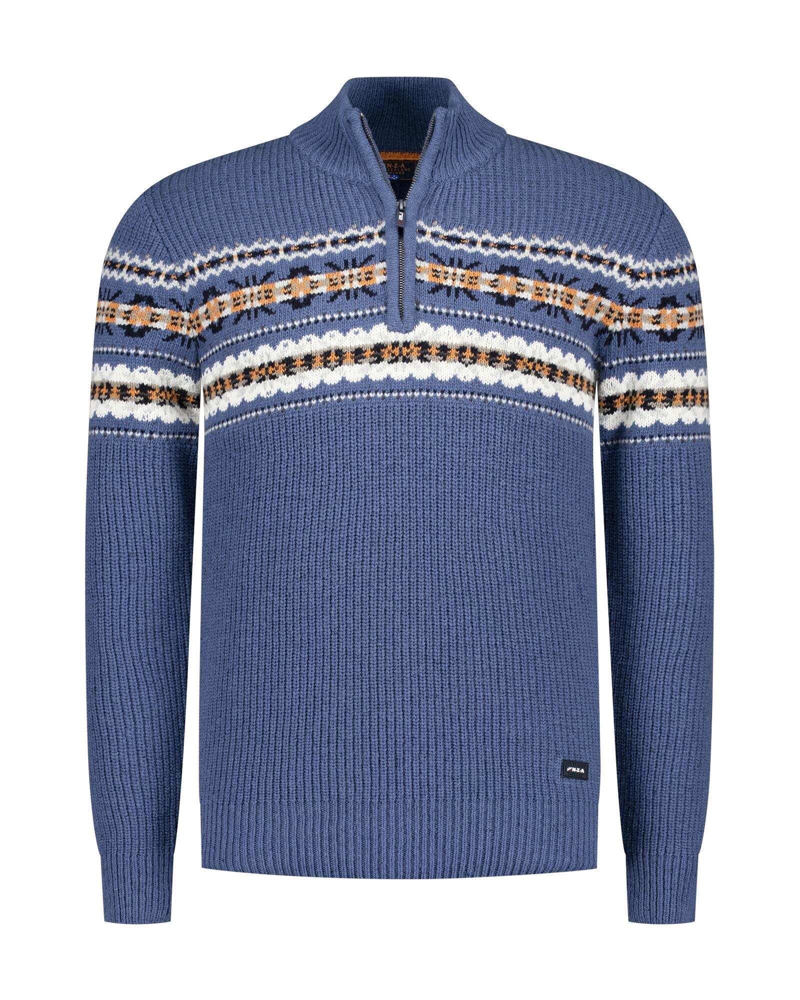 nza new zealand auckland - Pullover Männlich river blue melange - Gr. - XL von nza new zealand auckland