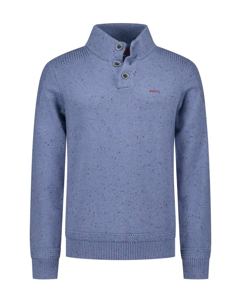 nza new zealand auckland - Pullover Männlich soft blue melange - Gr. - M von nza new zealand auckland