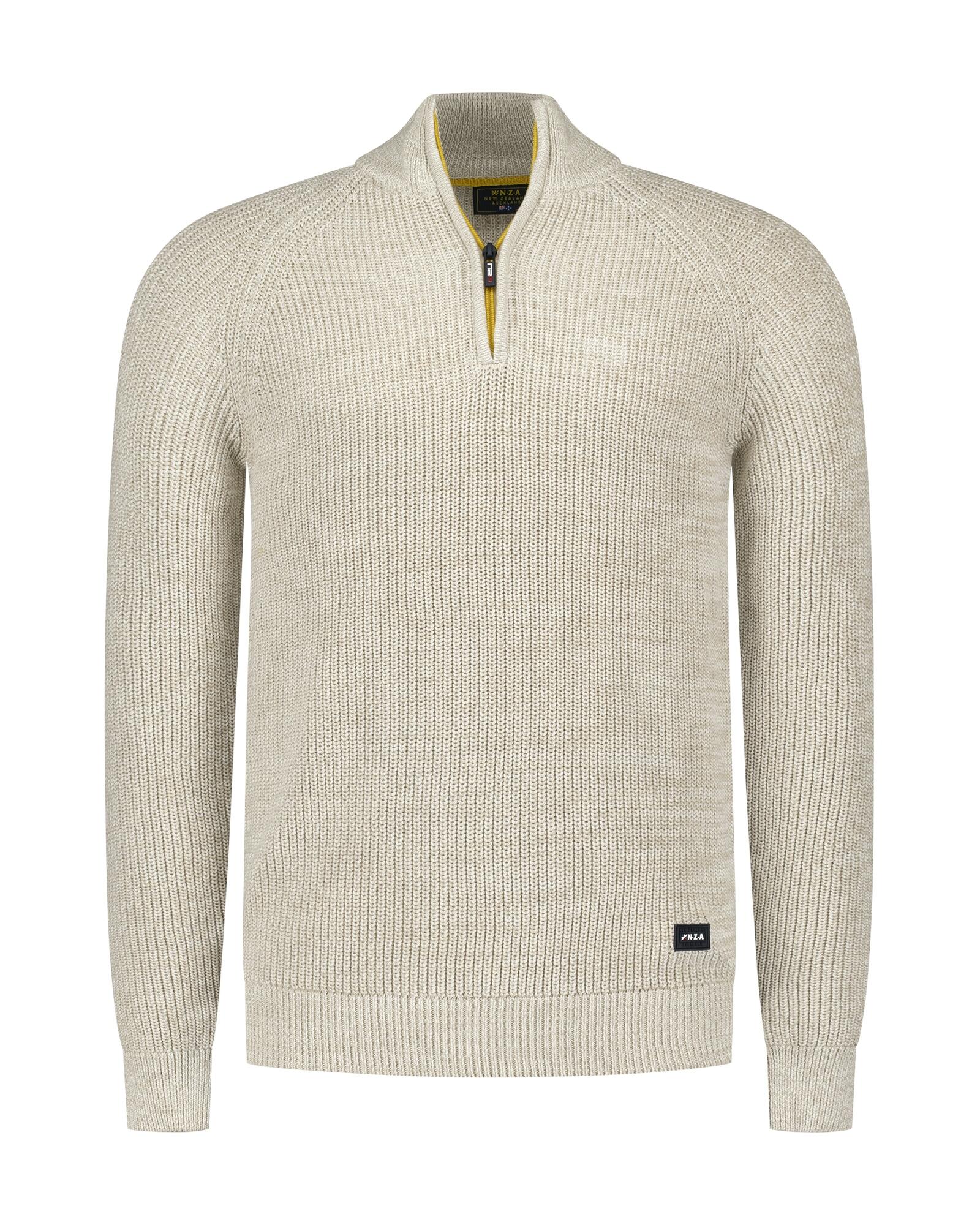 nza new zealand auckland - Pullover Männlich warm beige melange - Gr. - XL von nza new zealand auckland