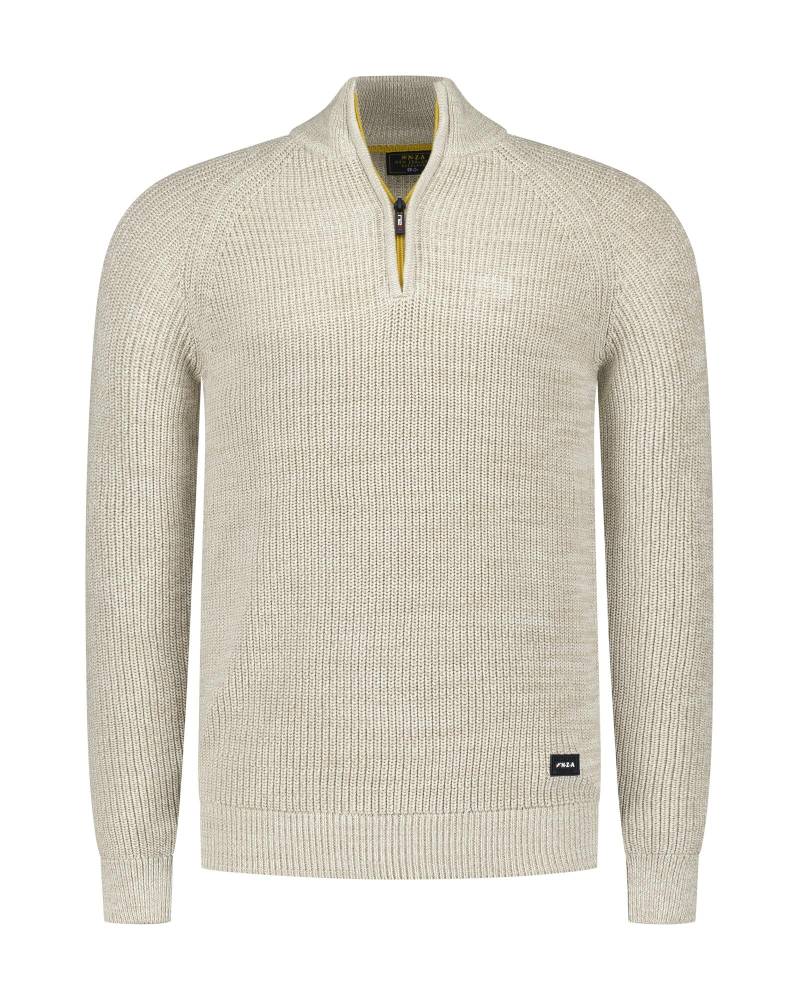 nza new zealand auckland - Pullover Männlich warm beige melange - Gr. - XL von nza new zealand auckland