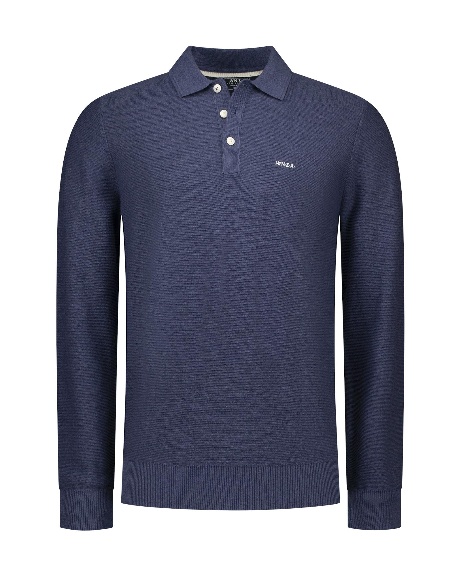 nza new zealand auckland - Shirts Männlich city navy melange - Gr. - 3XL von nza new zealand auckland