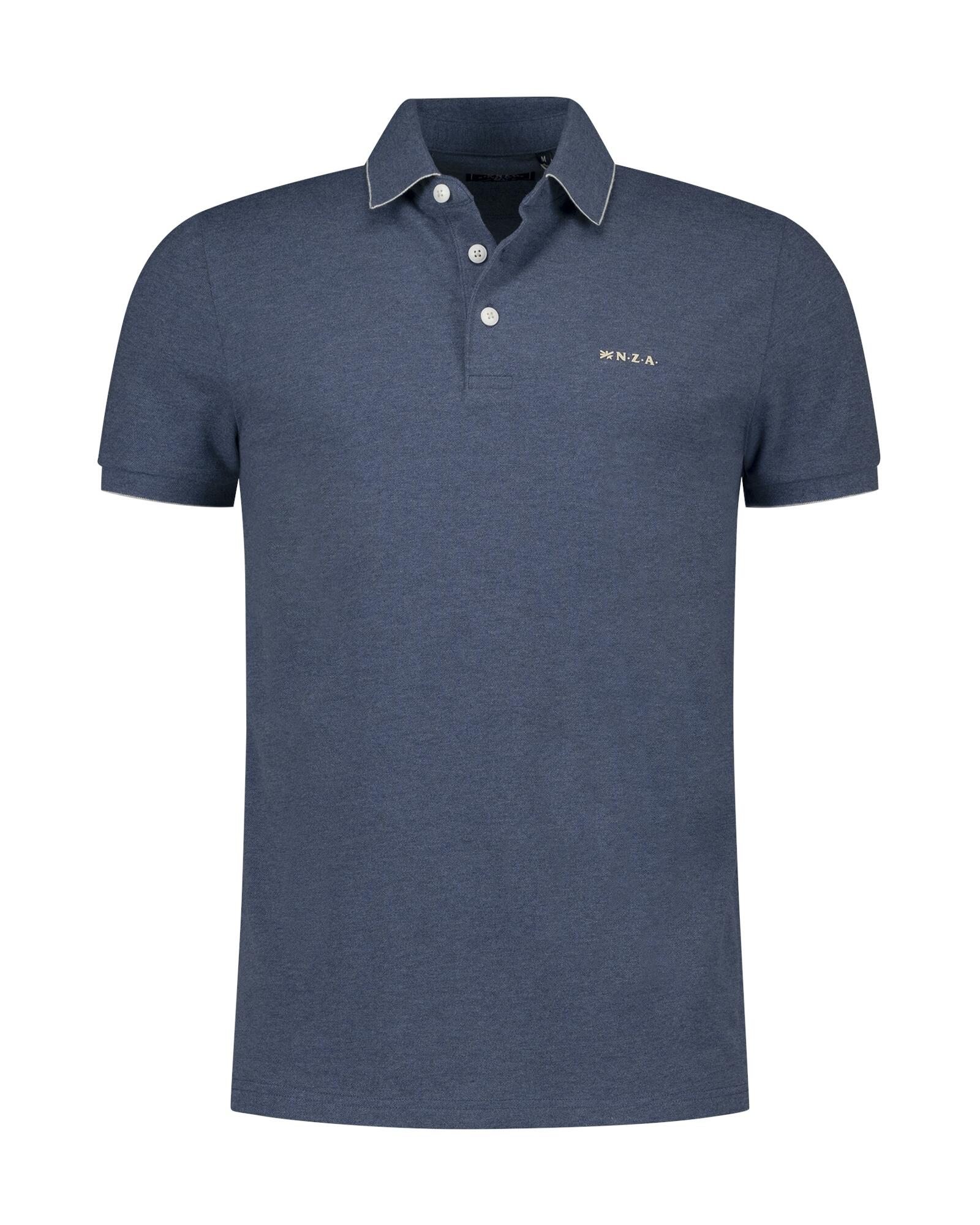 nza new zealand auckland - Shirts Männlich city navy melange - Gr. - XL von nza new zealand auckland