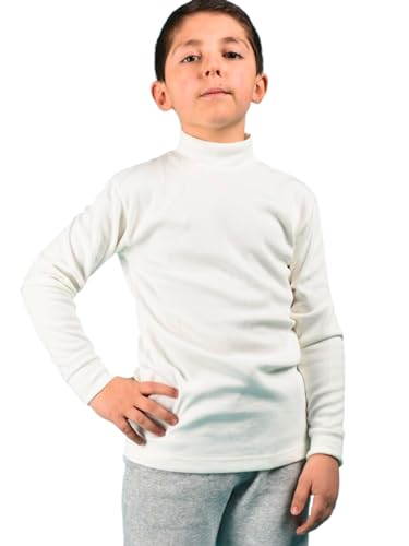 Liabel 2er Set Rollkragenpullover aus warmer Baumwolle Mädchen / Jungen weich Strickpullover mit hohem Kragen für Kinder, 3-10 Jahre, praktisch und stilvoll, Modell 2, 13-14 Jahre von o-day