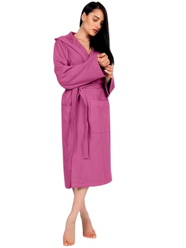 o-day Herren-Bademantel aus Mikrofaser – Platzsparender Damen-Bademantel aus Mikrofaser für Reisen, Pool Mikrofaser 2.0 (DE/NL/SE/PL, Alphanumerisch, M, Regular, Regular, FUCSIA) von o-day