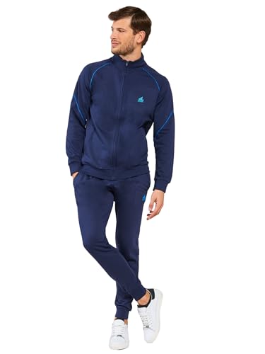 o-day Liabel Trainingsanzug für Herren, komplett mit Plüsch, Overall für Herren, Jacke und Hose, Sweatshirt, ideal als Sportbekleidung für Herren und Sportbekleidung für Herren, Modell 1, XXL von o-day