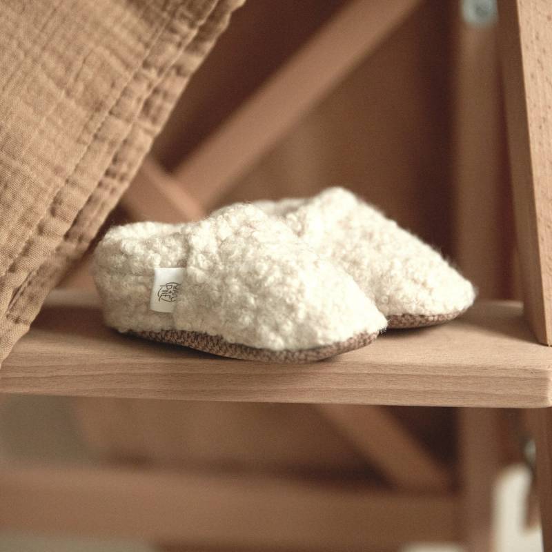 Wolle Krabbelschuhe Weiß/Lauflernschuhe Hausschuhe Vegane Babyschuhe von oakandpinemarket