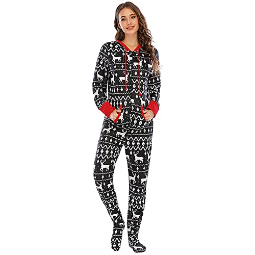 obaSeteck Urlaub Weihnachten Pyjamas Familie Onesies Pyjamas Jugend Paar Casual Wear(M, Z5) von obaSeteck