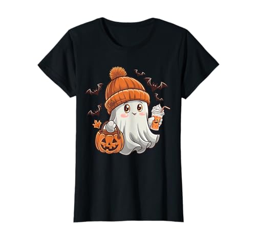 Funny Halloween Boo Ice Coffee Spooky ghost Mom Women Girls T-Shirt Funny Halloween Boo Ice Coffee Spooky ghost Mom Women Girls T-Shirt von obeezon