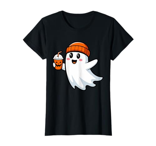 Funny Halloween Boo Ice Coffee Spooky ghost Mom Women Girls T-Shirt Funny Halloween Boo Ice Coffee Spooky ghost Mom Women Girls T-Shirt von obeezon
