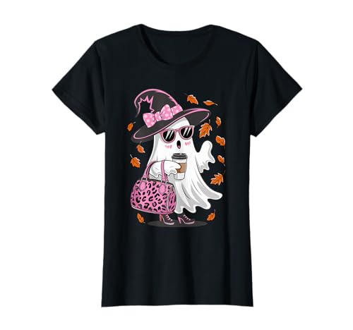 Funny Halloween Boo Ice Coffee Spooky ghost Mom Women Girls T-Shirt von obeezon