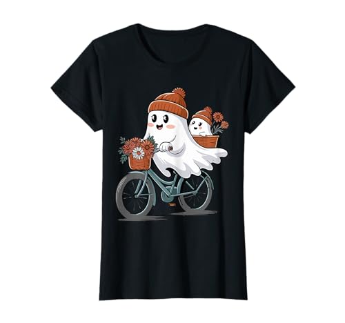 Funny Halloween Boo Ice Coffee Spooky ghost Mom Women Girls T-Shirt von obeezon