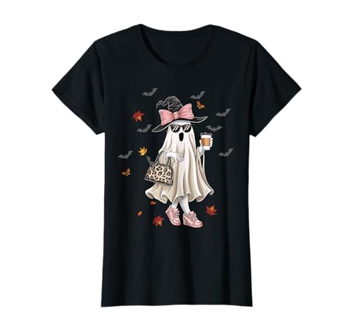 Funny Halloween Boo Ice Coffee Spooky ghost Mom Women Girls T-Shirt von obeezon