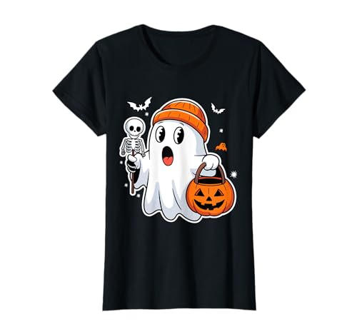 Funny Halloween Boo Ice Coffee Spooky ghost Mom Women Girls T-Shirt von obeezon
