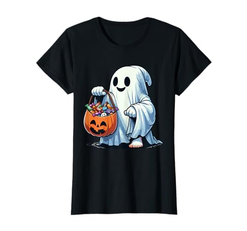 Funny Halloween Boo Ice Coffee Spooky ghost Mom Women Girls T-Shirt von obeezon