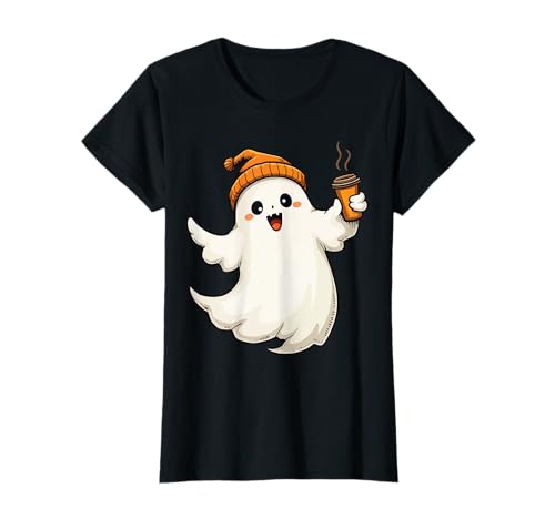 Funny Halloween Boo Ice Coffee Spooky ghost Mom Women Girls T-Shirt Funny Halloween Boo Ice Coffee Spooky ghost Mom Women Girls T-Shirt von obeezon