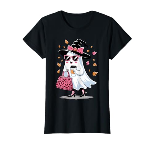 Funny Halloween Boo Ice Coffee Spooky ghost Mom Women Girls T-Shirt von obeezon