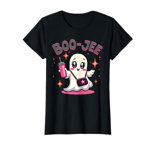 Funny Halloween Boo Ice Coffee Spooky ghost Mom Women Girls T-Shirt von obeezon