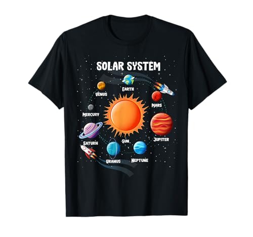 Funny Solar System Astronauts Space Video Games Men Women T-Shirt von obeezon